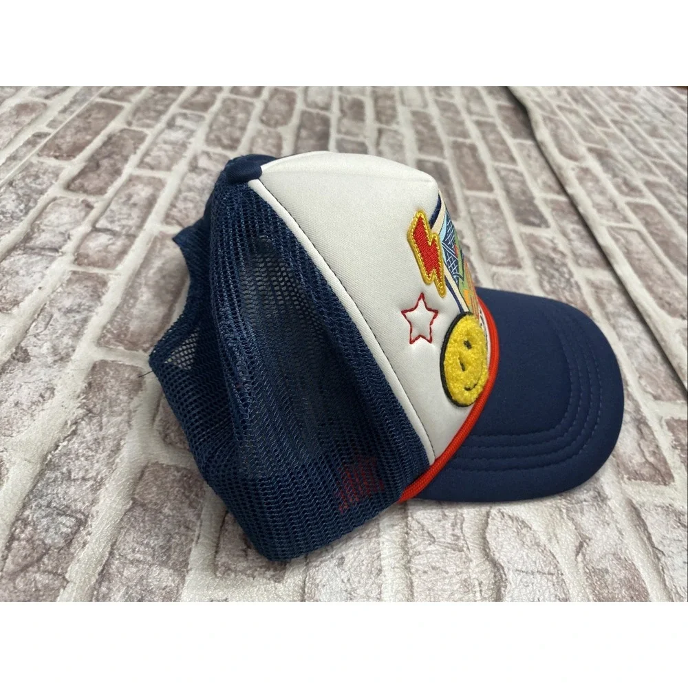 Catch Me At Top Golf Youth  Adjustable Mesh‎ Snapback Hat Cap Trucker Smiley